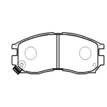 Колодки тормозные дисковые передние Mitsubishi Galant 1.8-2.0TD 87-96/Space Wagon 91-98 (нов арт GK0575) <b>CTR CKM-7</b>