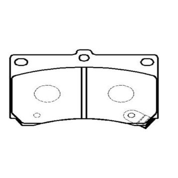 Колодки тормозные дисковые передние Mazda 323 BG/BA (нов арт GK0648) <b>CTR CKMZ-2</b>