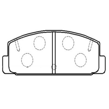 Колодки тормозные дисковые задние Mazda RX-7 III 2.6 Rotary TwinTurbo 92-96 (нов арт GK0695) <b>CTR CKMZ-49</b>