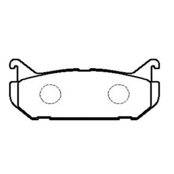 Колодки тормозные дисковые задние Mazda 626 1.8-2.5/2.0D 92-98/Xedos 6 1.6/2.0 92> (нов арт GK0652) <b>CTR CKMZ-6</b>