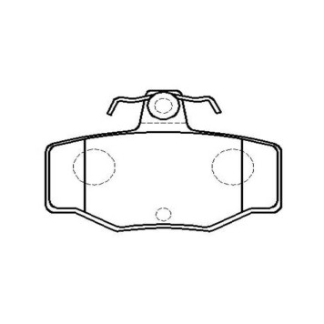 Колодки тормозные дисковые задние Nissan Primera1.6-2.0/2.0TD 90-02/Almera N16 00-04 (нов арт GK0852) <b>CTR CKN-137</b>