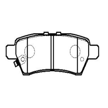 Колодки тормозные дисковые задние Nissan Pathfinder 2.5D 05> (нов арт GK0737) <b>CTR CKN-22</b>