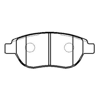 Колодки тормозные дисковые передние Peugeot 307, C (нов арт GK0893) <b>CTR CKPU-36</b>