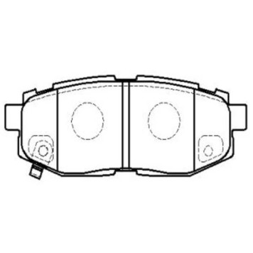 Колодки тормозные дисковые (нов арт GK1014) <b>CTR CKSU-27</b>