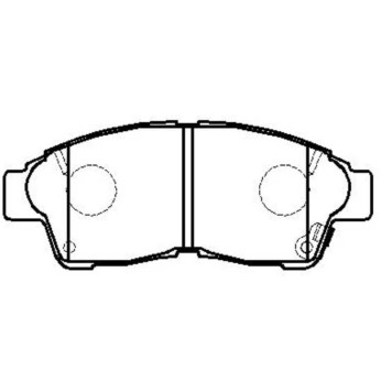 Колодки тормозные дисковые передние Toyota Carina E 93-97Camry 2.2 92-96Corolla 95-02 (нов арт GK1015) <b>CTR CKT-1</b>