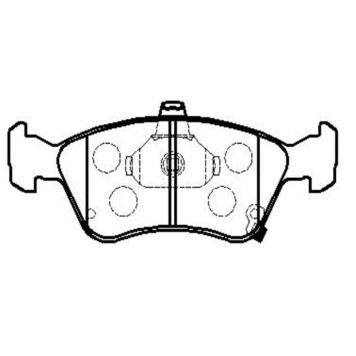 Колодки тормозные дисковые передние Toyota Avensis 1.6i-2.0i 16V/2.0TD 97-00 (нов арт GK1158) <b>CTR CKT-145</b>