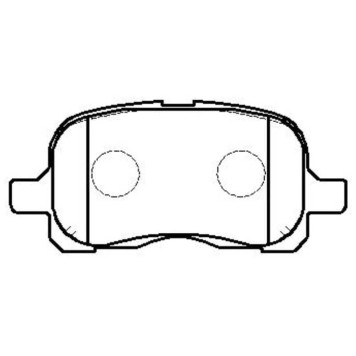 Колодки тормозные дисковые передние Toyota Corolla 1.4/1.6/2.0D 97-00 диск15''/ 1.6/1.8 02> диск16'' (нов арт GK1032) <b>CTR CKT-18</b>