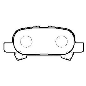 Колодки тормозные дисковые задние Toyota Avalon/Camry 2.4-3.5 96-05 (нов арт GK1045) <b>CTR CKT-31</b>