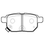 Колодки тормозные дисковые задние Toyota Auris 1.4VVTi-2.2D 07>/Yaris 1.0VVTi 06> (нов арт GK1066) <b>CTR CKT-52</b>