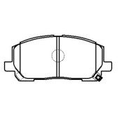 Колодки тормозные дисковые передние Lexus RX300 V6 00-01 (нов арт GK1072) <b>CTR CKT-58</b>