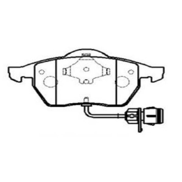 Колодки тормозные дисковые (нов арт GK1253) <b>CTR CKVW-26</b>
