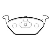 Колодки тормозные дисковые (нов арт GK1280) <b>CTR CKVW-53</b>