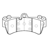 Колодки тормозные дисковые передние VW Touareg 3.2i/4.2i/2.5TDi/5.0TDi диск 18'' 02> (нов арт GK1299) <b>CTR CKVW-72</b>