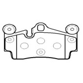 Колодки тормозные дисковые задние VW Touareg 3.2i/4.2i/2.5TDi/5.0TDi 02> (нов арт GK1300) <b>CTR CKVW-73</b>