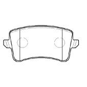 Колодки тормозные дисковые задние Audi A4/A5 1.8TFSi-3.2FSI/2.7TDi 07> (нов арт GK1318) <b>CTR CKVW-91</b>