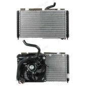 Радиатор охлаждения ВАЗ 1119 Калина в сборе (эл. вент, патрубки) <b>ДААЗ 1119-1300010-41</b>