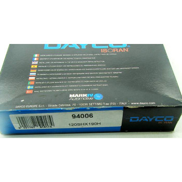 Ремень ГРМ DAYCO 120RHX190H / 94006-1