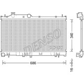 Радиатор <b>DENSO DRM36021</b>