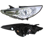 Фара HYUNDAI SONATA 11- хром с электрокоректором <b>DEPO 221-1156L-LDEM1</b>