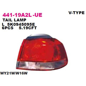 Фонарь задн. наружный лев. Valeo type >VW Golf VI 09 <b>DEPO 441-19A2L-UE</b>