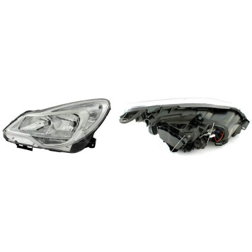 Фара OPEL CORSA 11- хром с электрокорректором <b>DEPO 442-1169LMLDEM1</b>