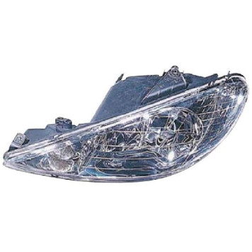 Фара PEUGEOT 206 98-02 хрусталь под корректор <b>DEPO 550-1121L-LD-EM</b>