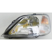 Фара левая под корректор -2008 RENAULT LOGAN 2005- / <b>DEPO 551-1153L-LD-EM</b>