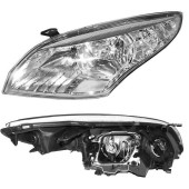 Фара RENAULT MEGANE III 08- хром с электрокорректором <b>DEPO 551-1178LMLDEM1</b>