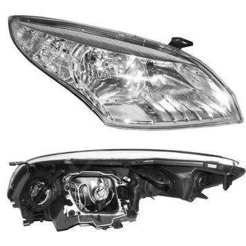 Фара RENAULT MEGANE III 08- хром с электрокорректором <b>DEPO 551-1178RMLDEM1</b>