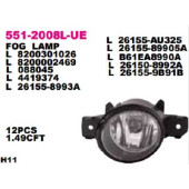 Фара пр-тум левая NISSAN ALMERA N16 2000- / PRIMERA P12 2002- / TEANA 2008- / RENAULT CLIO/SYMBOL 2001- / KOLEOS 2009- / LAGUNA 2001- / <b>DEPO 551-2008L-UE</b>