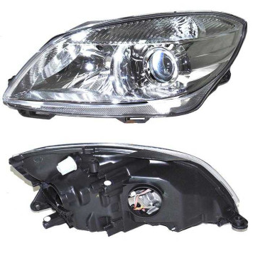 Фара SKODA FABIA 10-13 с электрокорректором, линза <b>DEPO 665-1121LMLD-EM</b>