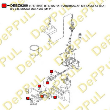 Втулка направляющая кпп <b>DEPPUL DEBZ0260</b>-1