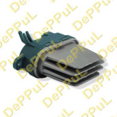 Резистор вентилятора отопителя AUDI Q7 (05-15), VW TOUAREG (02-10), TRANSPORTER T5 (03-..) <b>DEPPUL DEL2751B</b>