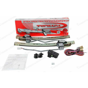 Стеклоподъемник ВАЗ 2110, 2170 передний с электроприводом ФОРВАРД (2шт, полный к-т) реечный <b>ДМЗ 2170Ф-6104011/10-30</b>