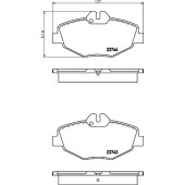 Комплект тормозных колодок, дисковый тормоз <b>ДОН PCP1020</b>