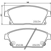 Комплект тормозных колодок, дисковый тормоз <b>ДОН PCP1079</b>