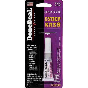Суперклей универсальный цианакрилатный (2г) Done DeaL DD6594