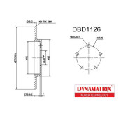 Диск тормозной <b>DYNAMATRIX DBD1126</b>