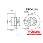 Диск тормозной <b>DYNAMATRIX DBD1218</b>
