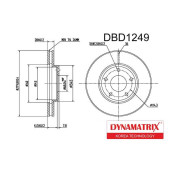 Диск тормозной <b>DYNAMATRIX DBD1249</b>