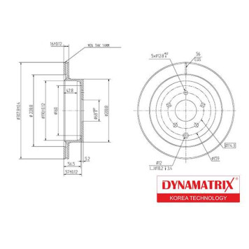 Диск тормозной <b>DYNAMATRIX DBD1506</b>