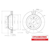 Диск тормозной <b>DYNAMATRIX DBD1580</b>