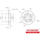 Диск тормозной <b>DYNAMATRIX DBD181</b>