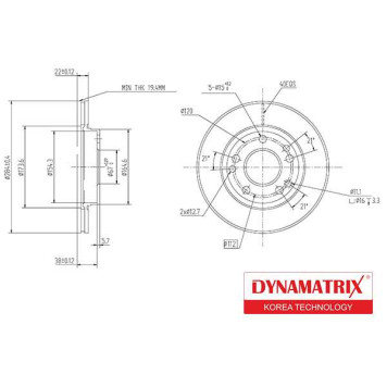 Диск тормозной <b>DYNAMATRIX DBD181</b>