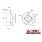 Диск тормозной <b>DYNAMATRIX DBD447</b>