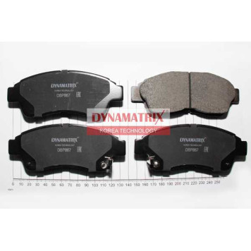 Комплект колодок для дисковых тормозов <b>DYNAMATRIX DBP867</b>