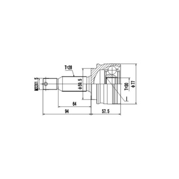 Комплект шруса <b>DYNAMATRIX DCV815011</b>