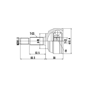 Комплект шруса <b>DYNAMATRIX DCV841047</b>
