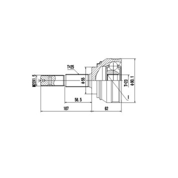 Комплект шруса <b>DYNAMATRIX DCV841078</b>