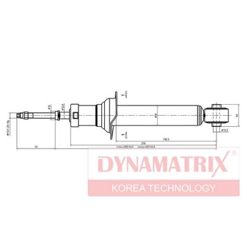 Амортизатор подвески газонаполненный <b>DYNAMATRIX DSA341226</b>